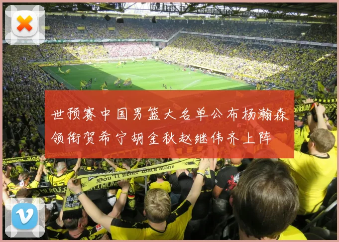 世预赛中国男篮大名单公布杨瀚森领衔贺希宁胡金秋赵继伟齐上阵